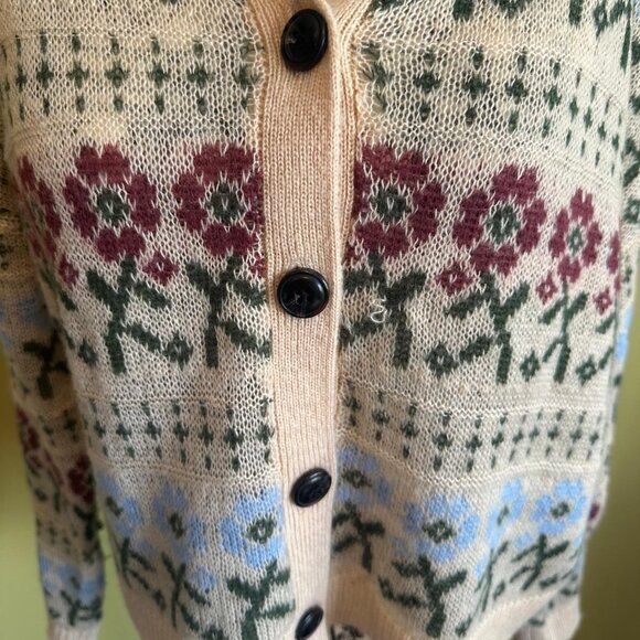 RECLAIMED VINTAGE PL KNIT CARDIGAN - Picture 4 of 8